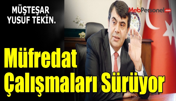 MEB Müsteşarı Yusuf Tekin: Müfredat Çalışmaları Sürüyor