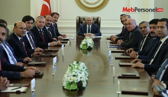 Memur-Sen, Başbakan Yıldırım'ı Ziyaret Etti