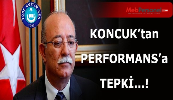 Koncuk'tan Performans Haberlerine Tepki