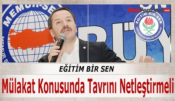 EBS, Mülakat Konusunda Tavrını Netleştirmeli