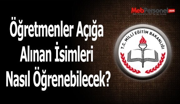 MEBBİS  Görevden Alınan Öğretmenlerin Kontrolü Yapılıyor mu?