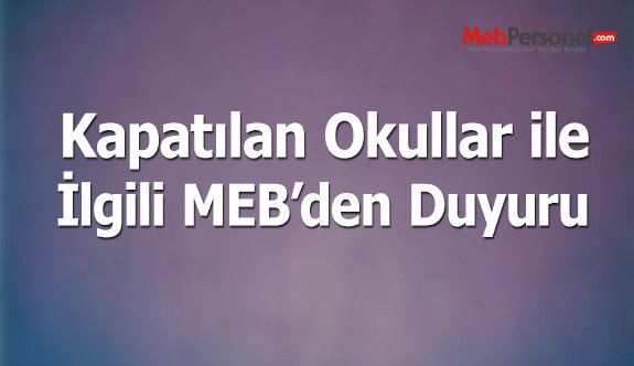 Kapatılan okullardaki nakiller nasıl yapılacak?