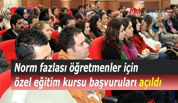 Norm fazlası öğretmenler için özel eğitim kursu başvuruları açıldı