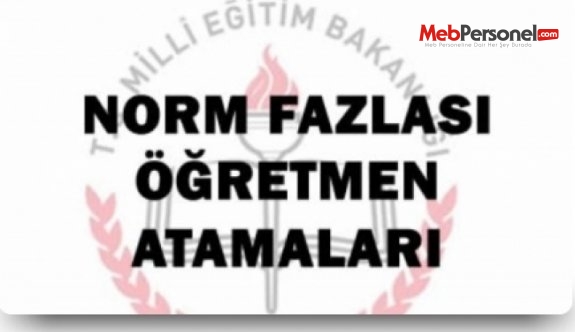 Norm Fazlası Öğretmen Atamaları Yapılmalıdır