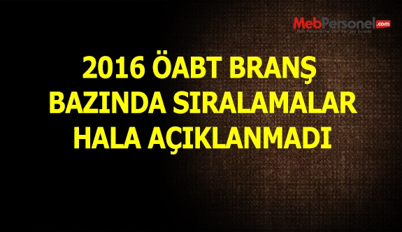 Mülakatlar Başladı, Branş Bazında Sıralama Hala Yok