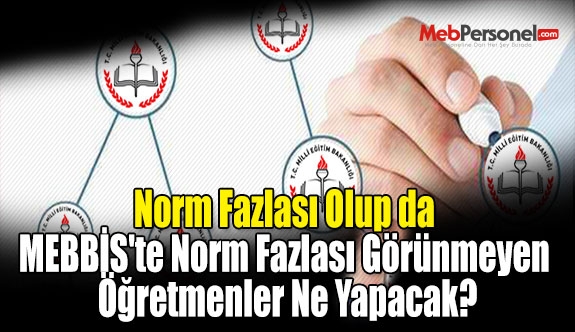 Norm Fazlası Olup da MEBBİS'te Norm Fazlası Görünmeyen Öğretmenler Ne Yapacak?