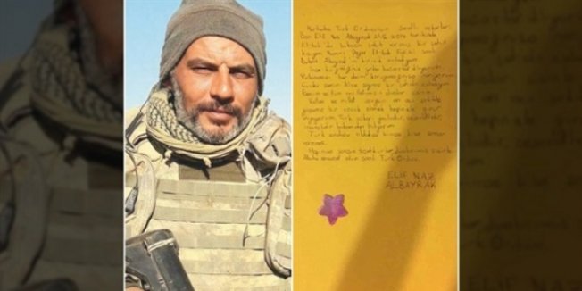 Mehmetçiğe ağlatan mektup