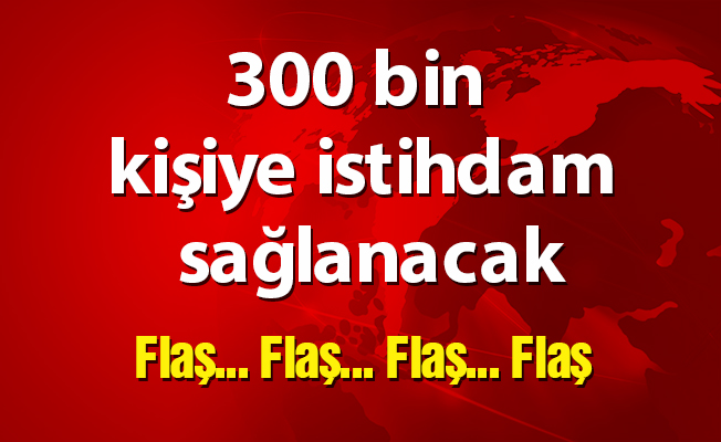 300 bin kişiye istihdam sağlanacak
