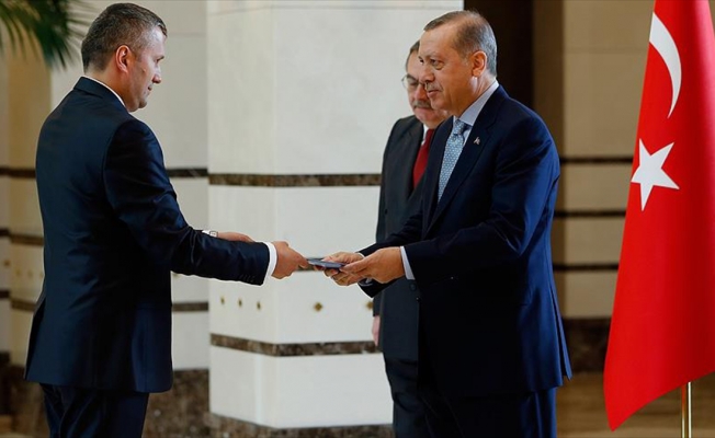 Cumhurbaşkanı Erdoğan Romanya'nın Ankara Büyükelçisi Şopanda'yı kabul etti