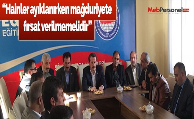 Hainler ayıklanırken mağduriyete fırsat verilmemelidir