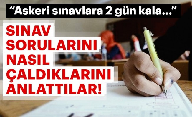 Askeri lise sınav sorularını 2 gün önceden vermişler