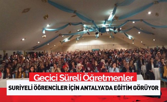 Öğretmenler Suriyeli çocuklara Türkçe öğretecek