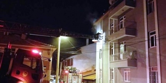 Kütahya'da kız öğrenci yurdunda yangın çıktı
