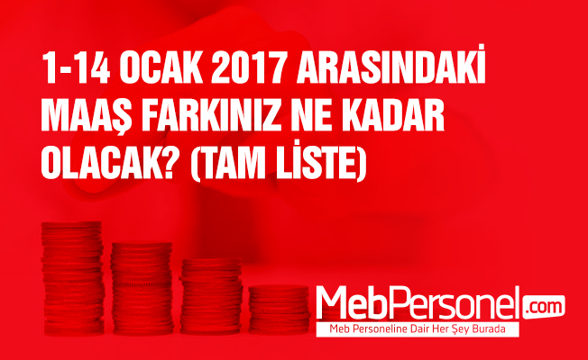 Zamlı Maaşınızın 1-14 Ocak Farkı Ne Kadar Olacak?