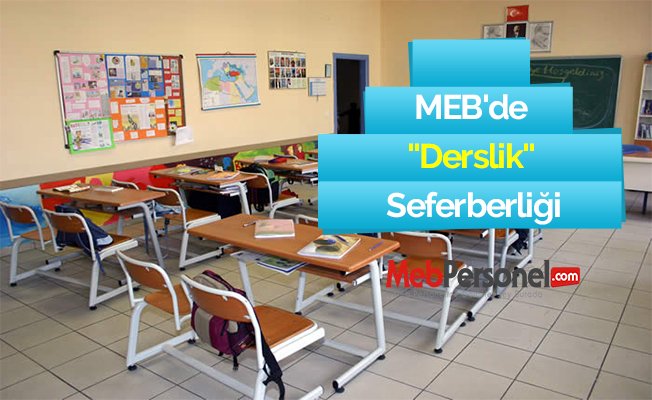 MEB'de ''Derslik'' Seferberliği