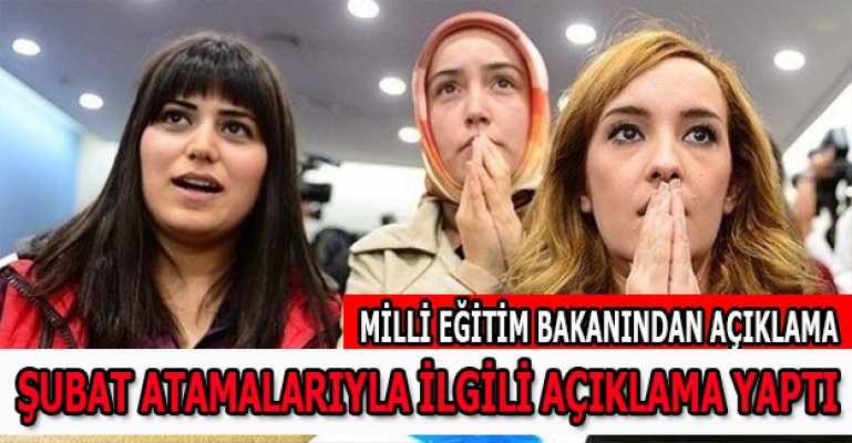 Milli Eğitim Bakanından Öğretmen Atamaları Sorusuna Cevap