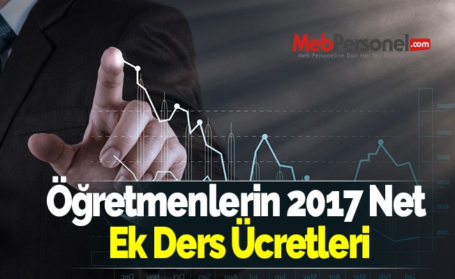 Öğretmenlerin 2017 Net Ek Ders Ücretleri