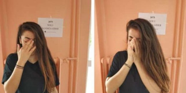 Attığı oyun geçersiz olduğu öğrenen genç kız gözyaşlarına boğuldu