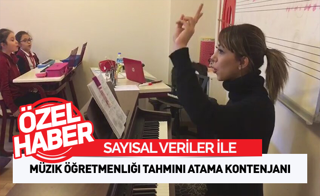 Müzik Öğretmenliği Tahmini Atama Kontenjanı