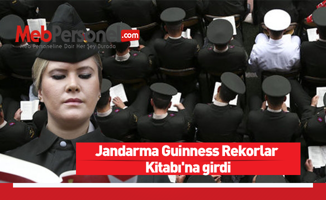 Jandarma Guinness Rekorlar Kitabı'na girdi
