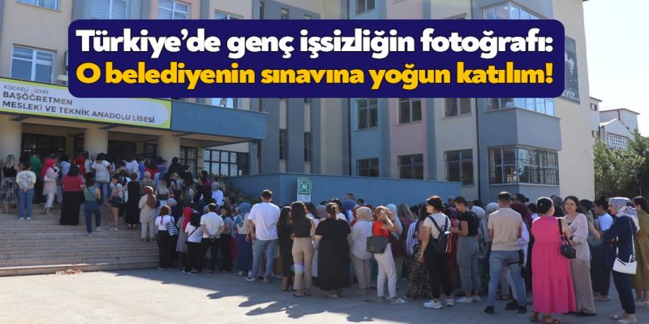 Belediye'nin Öğretmen Alımı İçin Düzenlediği Sınava Yoğun Katılım