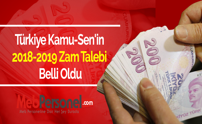 Türkiye Kamu-Sen'in 2018-2019 Zam Talebi Belli Oldu