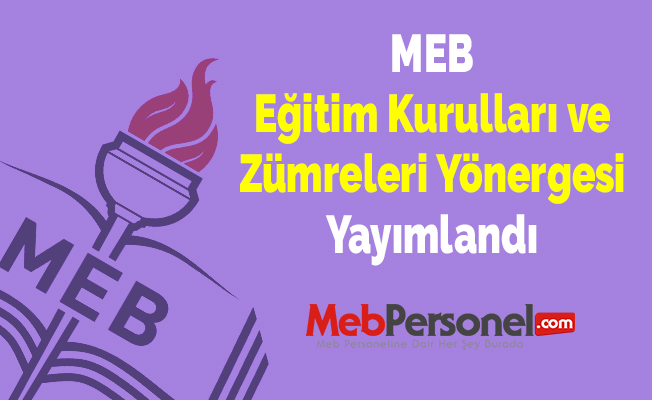 MEB Eğitim Kurulları ve Zümreleri Yönergesi Yayımlandı