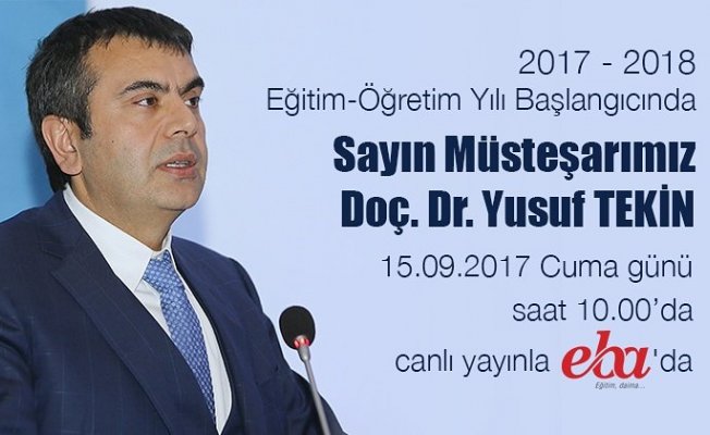 Yusuf Tekin, EBA Üzerinden Öğretmenlerin Sorularını Yanıtlayacak