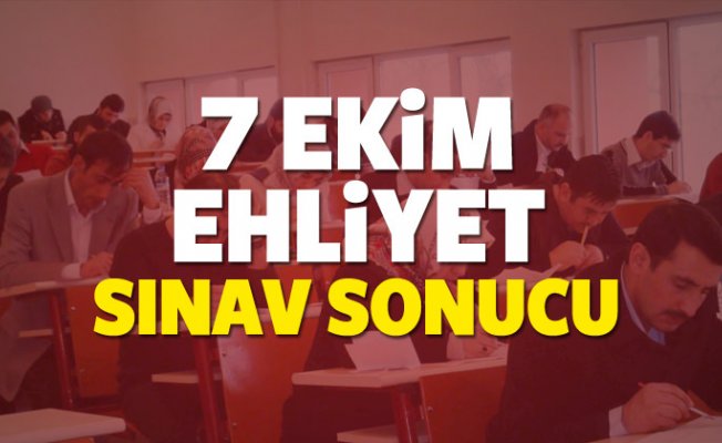 7 Ekim Ehliyet sınav sonuçları açıklandı mı? 2017 (MEB) sınav sonuç ekranı