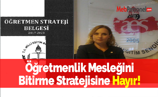 Öğretmenlik Mesleğini Bitirme Stratejisine Hayır!