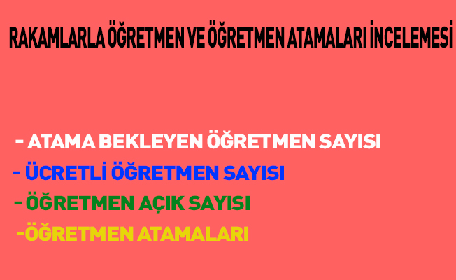 MEB'de Öğretmen Açığı Ücretli Öğretmen Sayısı ve Atamalar