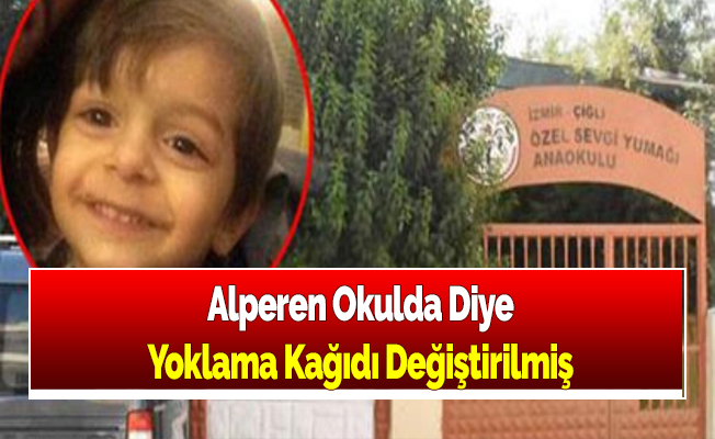 Alperen Okulda Diye Yoklama Kağıdı Değiştirilmiş