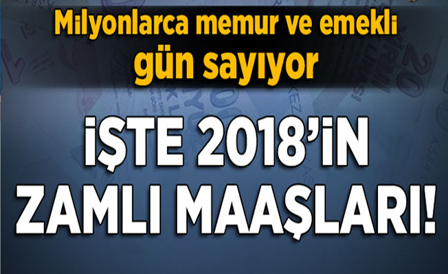 Memurun Ocak 2018 maaş zammı ne kadar olacak?