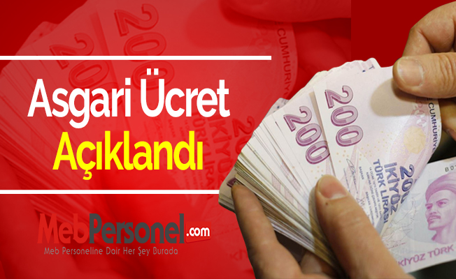 Asgari Ücret Açıklandı
