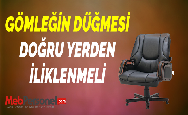 GÖMLEĞİN DÜĞMESİ DOĞRU YERDEN İLİKLENMELİ