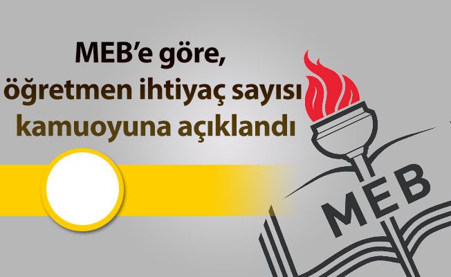 MEB’e göre, öğretmen ihtiyaç sayısı kamuoyuna açıklandı