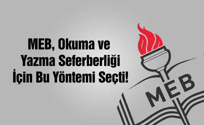 MEB okuma yazma seferberliği için sahaya iniyor