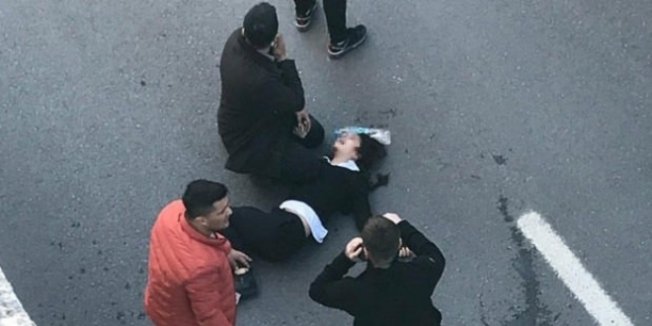 Ortaokul öğrencisi köprülü kavşaktan aşağı düştü