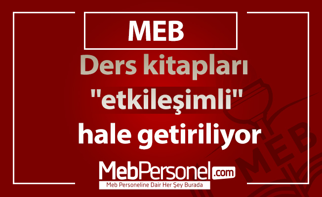 Ders kitapları "etkileşimli" hale getiriliyor