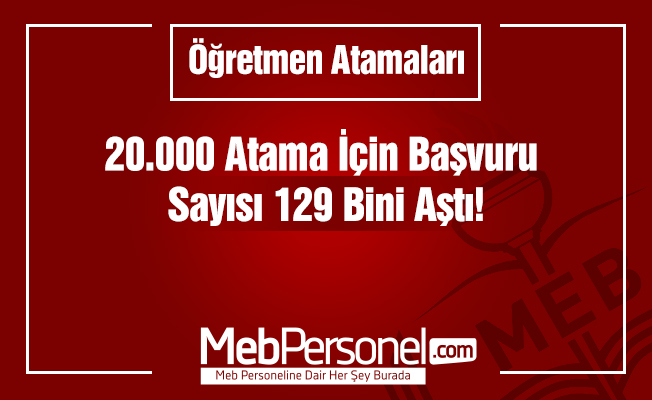Başvurular Sona Eriyor, Sayı 129 Bin