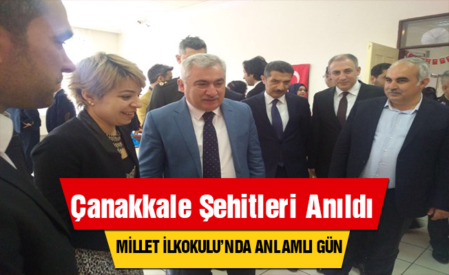 Millet İlkokulu'nda Çanakkale Şehitleri Anıldı