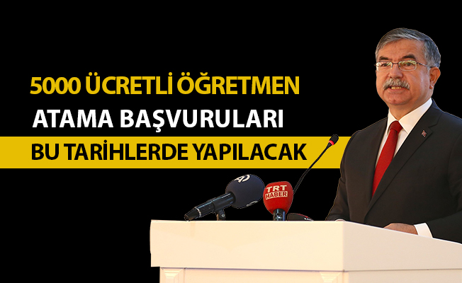 Ücretli öğretmen atama başvuruları ne zaman? Bakan açıkladı