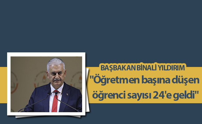 "Öğretmen başına düşen öğrenci sayısı 24'e geldi"