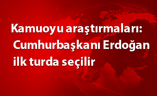 Kamuoyu araştırmaları: Cumhurbaşkanı Erdoğan ilk turda seçilir