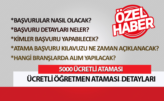 Ücretli Öğretmen Atamaları Kontenjanları Ve Atama Takvimi Açıklandı