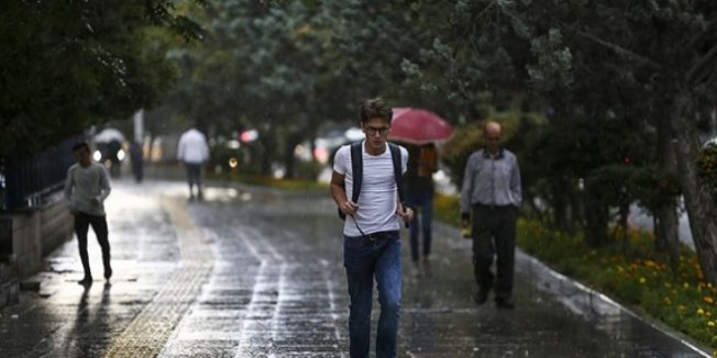 Ülke genelinde yağış var-Haritalı