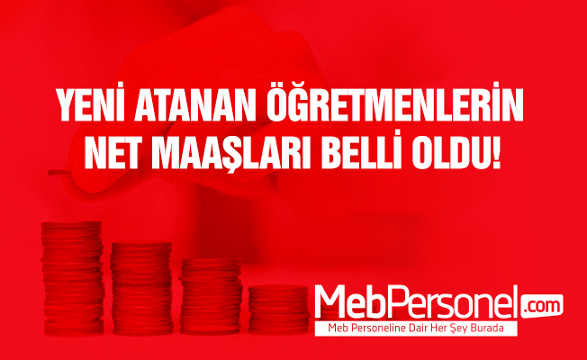 Yeni Atanan 20.000 Sözleşmeli Öğretmenin Net Maaşları