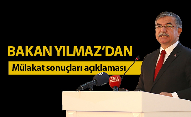 Bakan Yılmaz'dan 20 bin öğretmen ataması mülakat sonuçları açıklaması