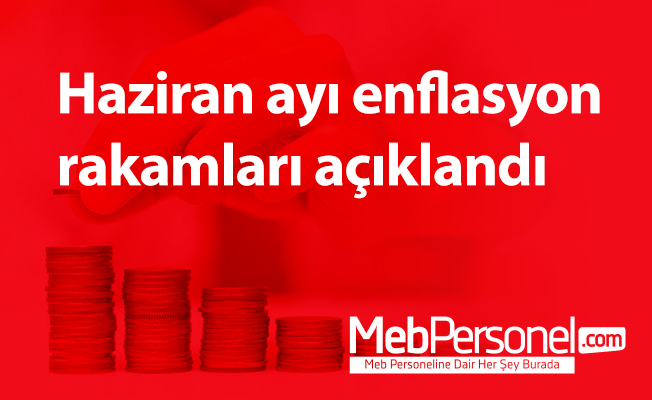Haziran ayı enflasyon rakamları açıklandı