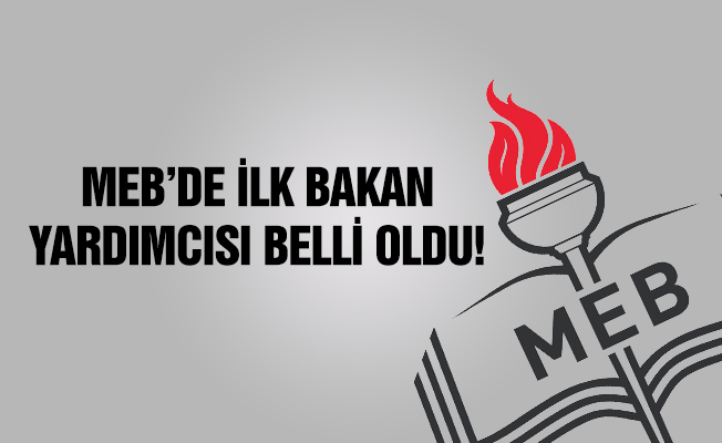 Milli Eğitim'de ilk Bakan yardımcısı belli oldu